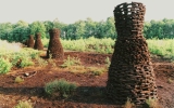 Veenwieven, turf, ca 3,50 m hoog, Peatpolis, 2003